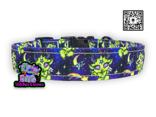 Dog Collar | 10-16” x3/4” | Alien Baph