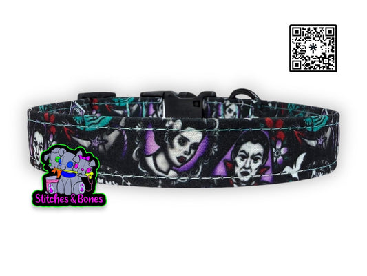 Dog Collar | 10-17” x3/4” | Monster Mash