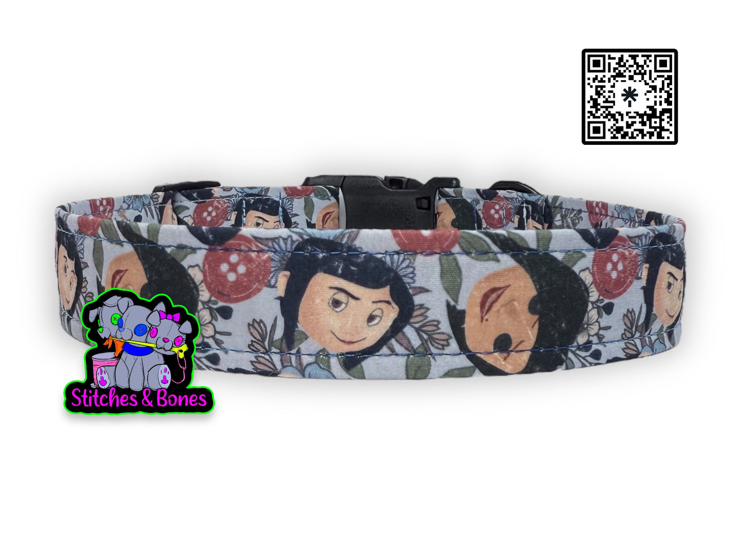 Dog Collar | 14-21” x1” | Button Girl