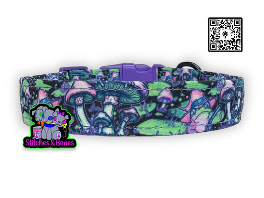 Dog Collar | 10-17” x3/4” | Witchy Bog Frogs