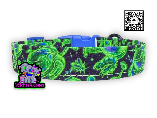 Dog Collar | 10-16” x3/4” | Uranium Tea Party