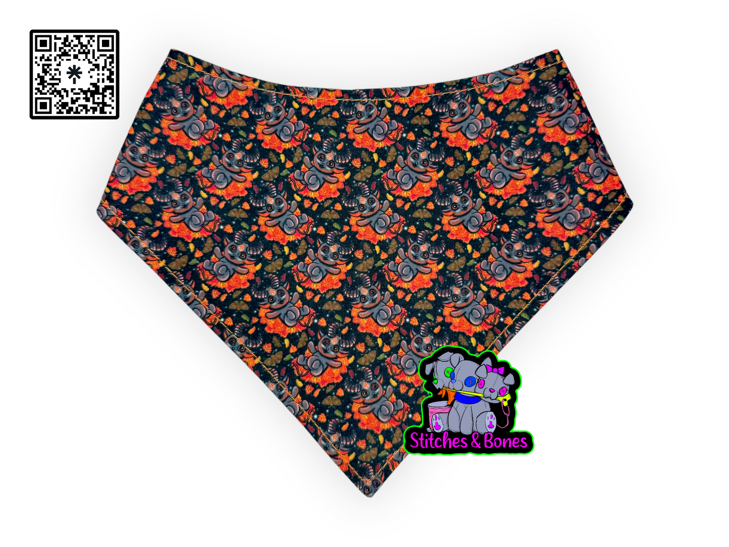 Bandana | Snap Style | 14-15” | Fall Baphomet