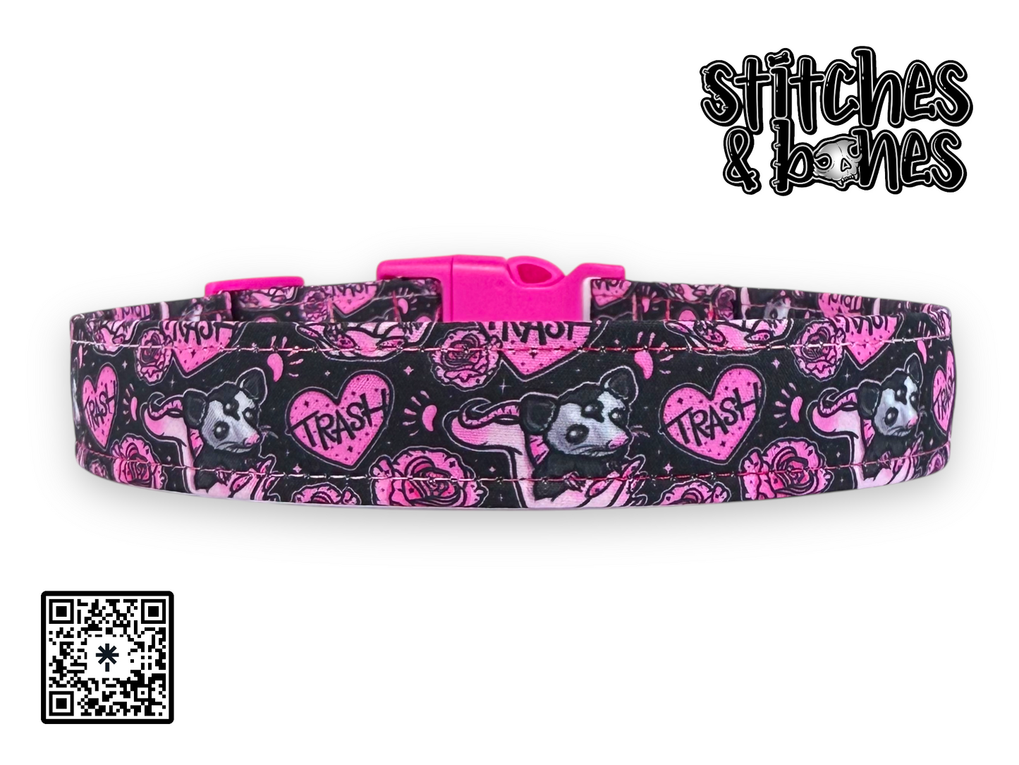 Dog Collar | 14-22” x1” | Valloween Trash