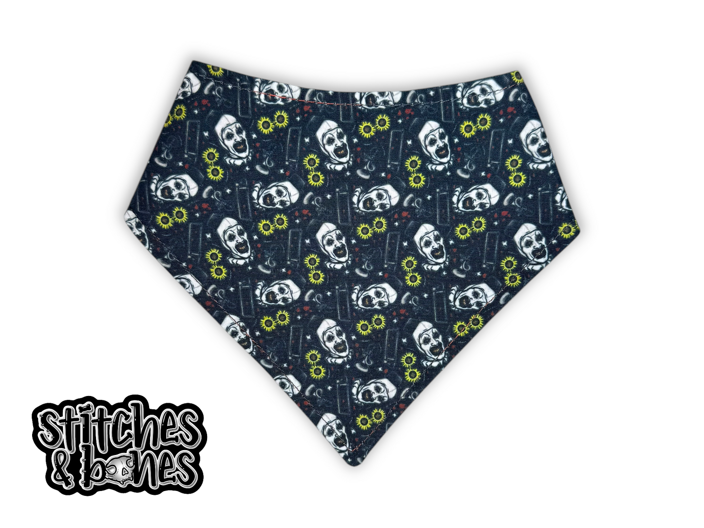 Bandana | Snap Style | 10-11" | Terrified Sunflowers