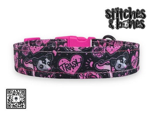 Dog Collar | 10-16” x3/4” | Valloween Trash